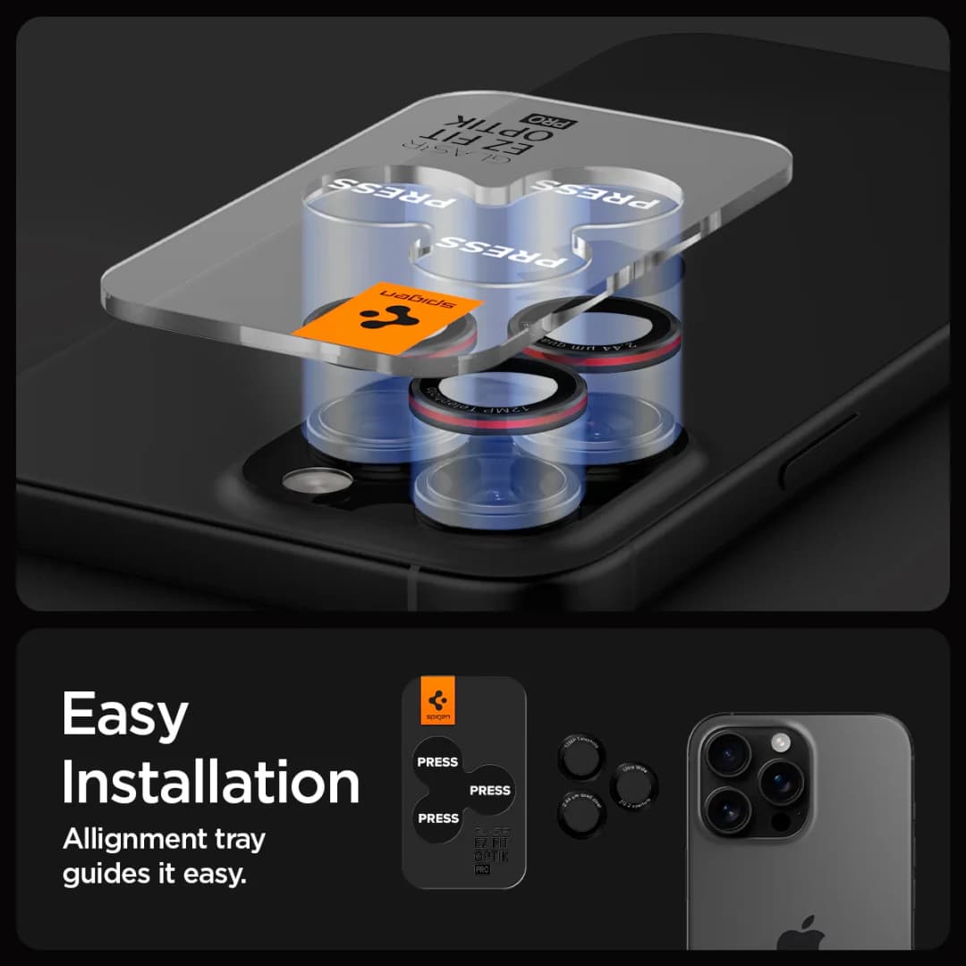 2PCS Spigen Glas.tR EZ Fit Optik Pro Lens Protector For iPhone 17 Air 16 15 14 17 Pro Max 16 Plus 15 Plus 14 Plus 17 Pro 16 Pro - 4
