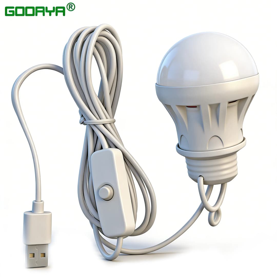 مصباح تخييم LED يعمل بالطاقة DC، مصباح ليلي، لمبة طوارئ USB، مصباح خيمة معلق لمعدات التخييم والصيد والشواء والإصلاح