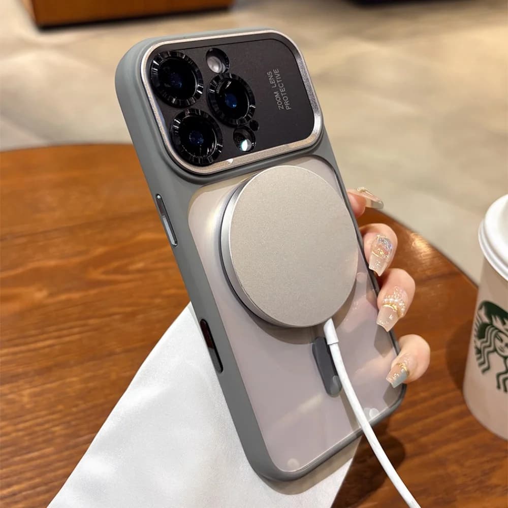 درع مغناطيسي شفاف من PC مقاوم للصدمات لهاتف آيفون 17 برو ماكس الهواء متوافق مع Magsafe، مناسب لآيفون 13/14/15/12/16 برو ماكس - 2