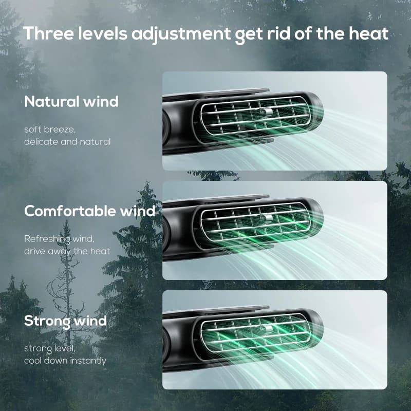 Portable Car Seat Cooling Fan Car Rear Backrest Electric Fan USB Power Supply Fan Air Conditioner Car Interior Accessories - 5