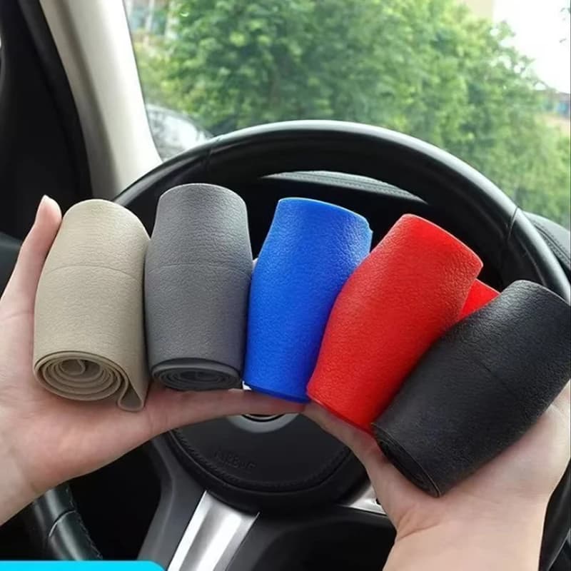 غطاء عجلة قيادة سيليكون عالمي للصيف غطاء مرن ناعم متعدد الألوان ديكور سيارة إكسسوارات DIY