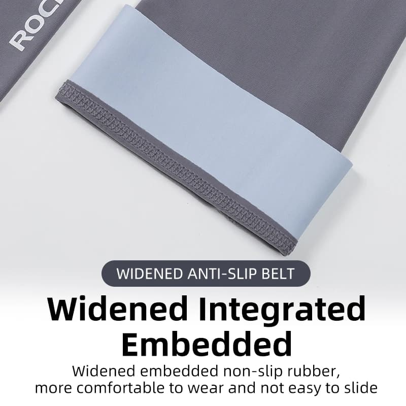 ROCKBROS Ice Fabric Running Camping Sleeves Breathable Sleeve Quick Dry Arm Protect UV400 Arm Cover Summer Sports Safety Gear - 4