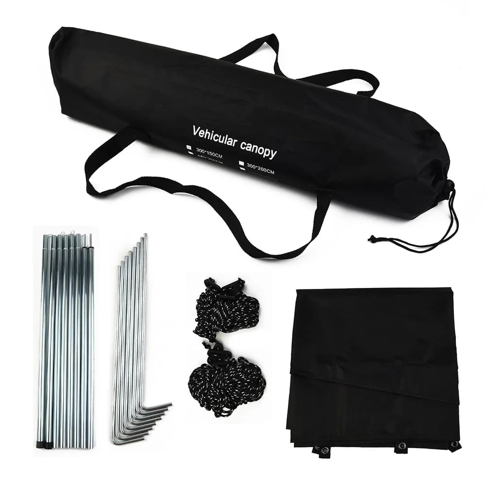 Universal Awning Sun Canopy Sunshade Waterproof Tarp Tent Shade For Motorhome Campervan Suv Outdoor Camping Tourist Beach - 3