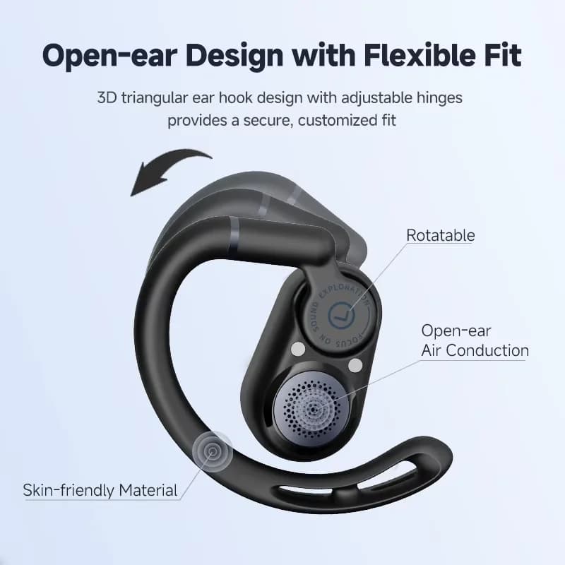 Edifier Comfo Flex Open-ear Headphones True Wireless Bluetooth Earphones Ear Hooks Earphone Bluetooth 5.4 ,Hi-Res Audio,IP55 - 2