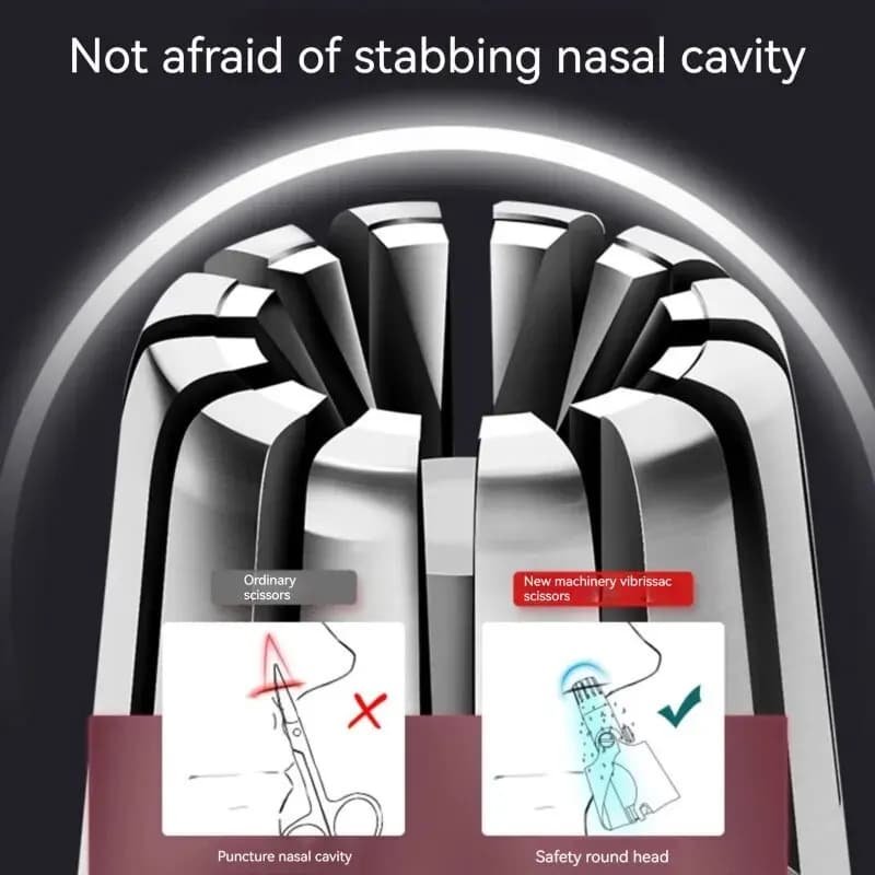ماكينة تشذيب شعر الأذن المحمولة القابلة للغسل، تنظيف بدون صدأ، تشذيب شعر الأنف بدون ألم، ماكينة حلاقة كهربائية محمولة للرجال، صوت منخفض - 5