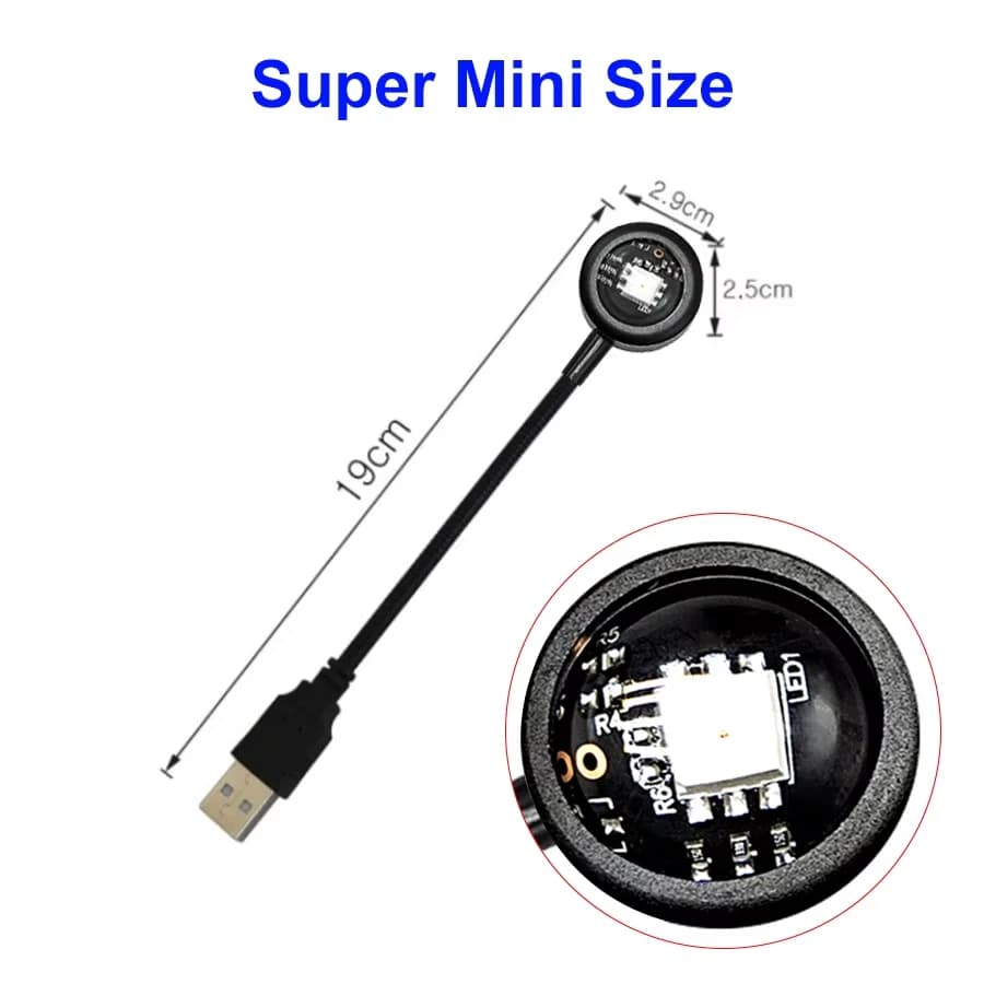 Led USB غروب الشمس مصباح العارض ديكور المنزل حفلة ليلة ضوء جو أضواء النيون لغرفة النوم غرفة المعيشة جدار التصوير - 6