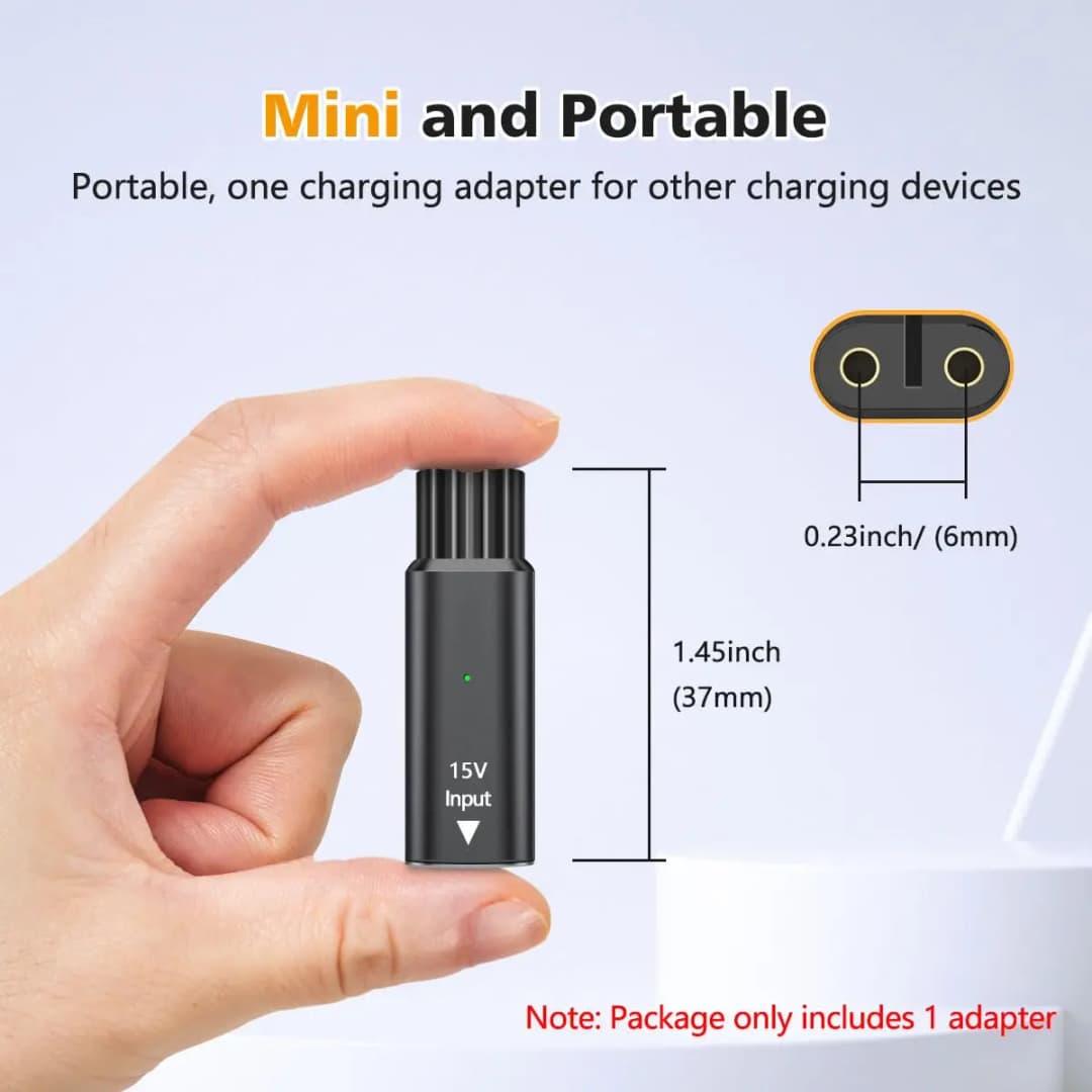 Brangdy 15V HQ8505 Type-C Shaver Adapter Charging Converter for Philips  One Blade QP6520 QP6530 QP6510 Electric Beard Trimmer - 6