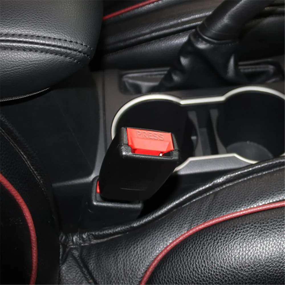 Car seat belt tongue straight insert for Renault clio megane 2 3 captur logan kadjar laguna 2 accessories - 2