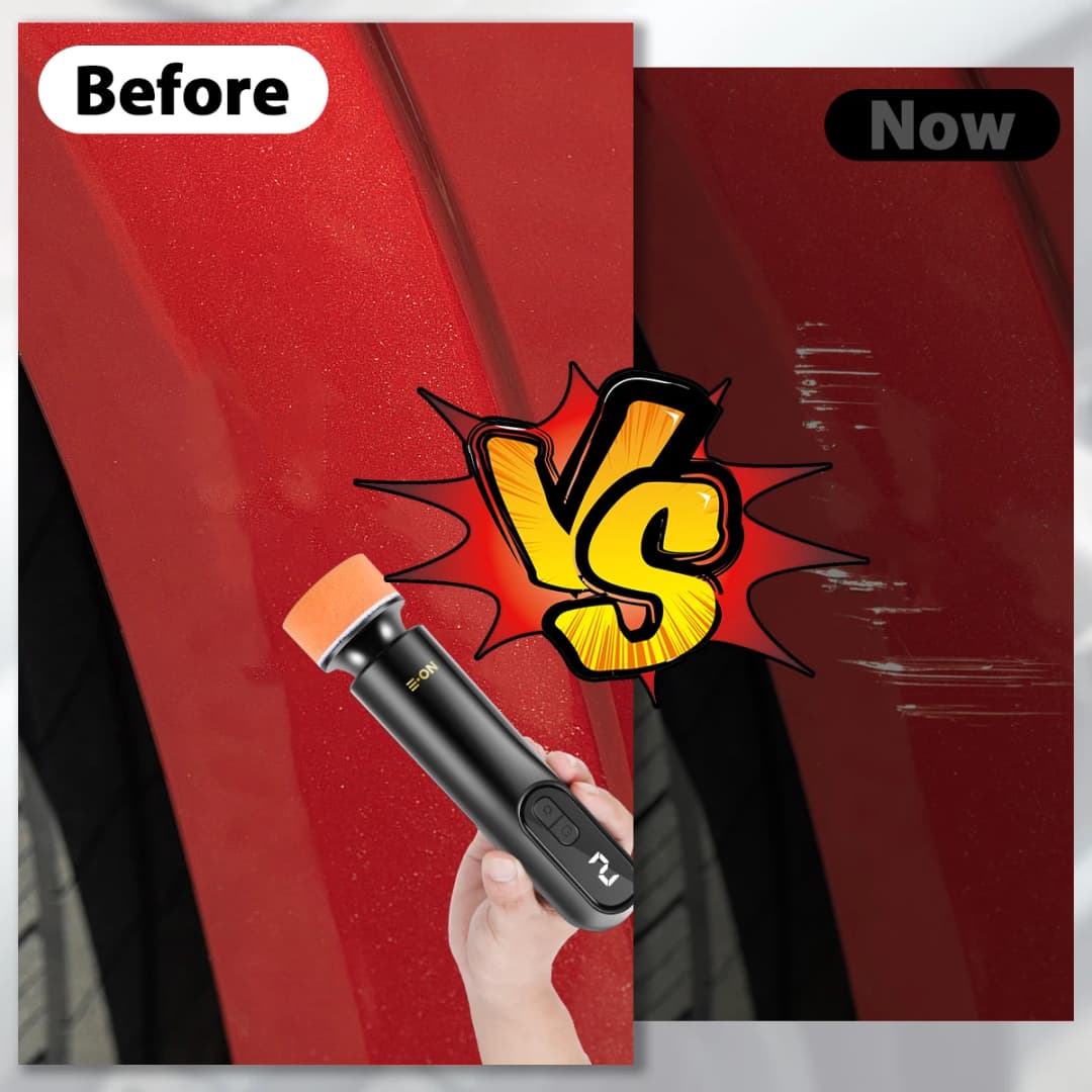 Car Polisher Handheld Wireless Polisher Car Polishing Waxing Machine Power Tool for Car Body Cleanig Waxing Repair - 2