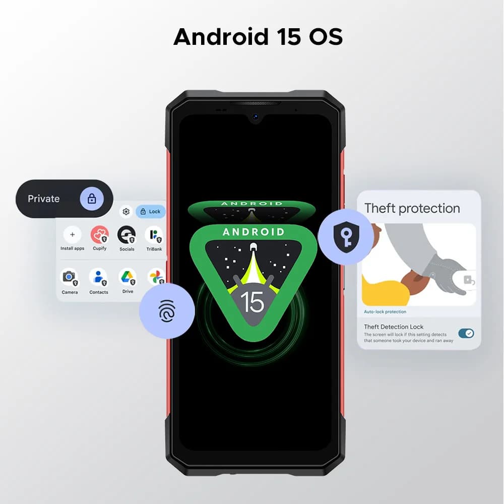 DOOGEE S200 Plus 5G AI Rugged Phone Android 15 Dimensity 7300 1.32" Rear Display 16GB 512GB 6.72'' 11000mAh Battery Smartphone - 6