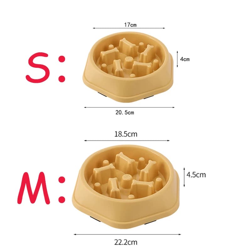 وعاء طعام بطيء للكلاب غير قابل للانزلاق أطباق طعام بطيئة للقطط والكلاب كبيرة صغيرة متوسطة أطباق أكل بطيئة للحيوانات الأليفة وعاء ألغاز لوازم الحيوانات الأليفة - 6