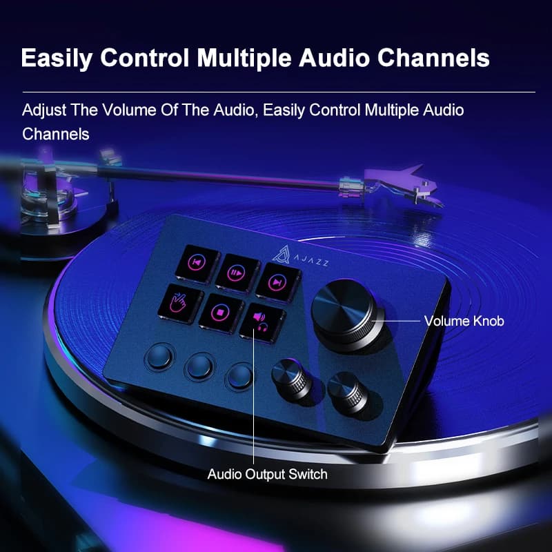 Ajazz AKP03E سطح المكتب مساعد مكتب وحدة التحكم لوحة تحكم للبرمجة ماكرو مخصص زر لوحة مفاتيح صغيرة لسيناريو متعدد - 4