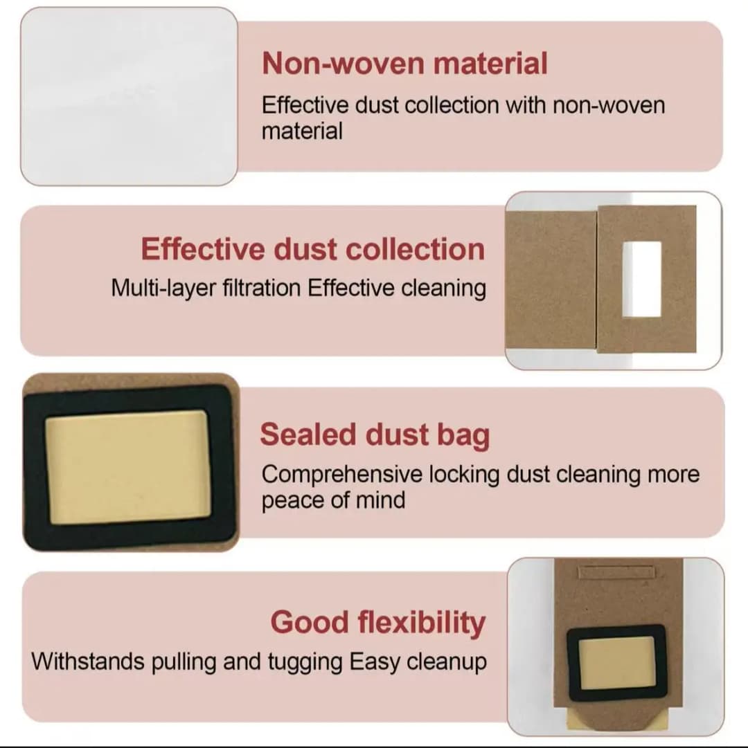 Dust Bags Roborock T7S T7S Plus S7 S7 Plus S7MAX S7 MAXV Vacuum Cleaner Dust Bag Household Sweeper Cleaning Tool Replacement - 5