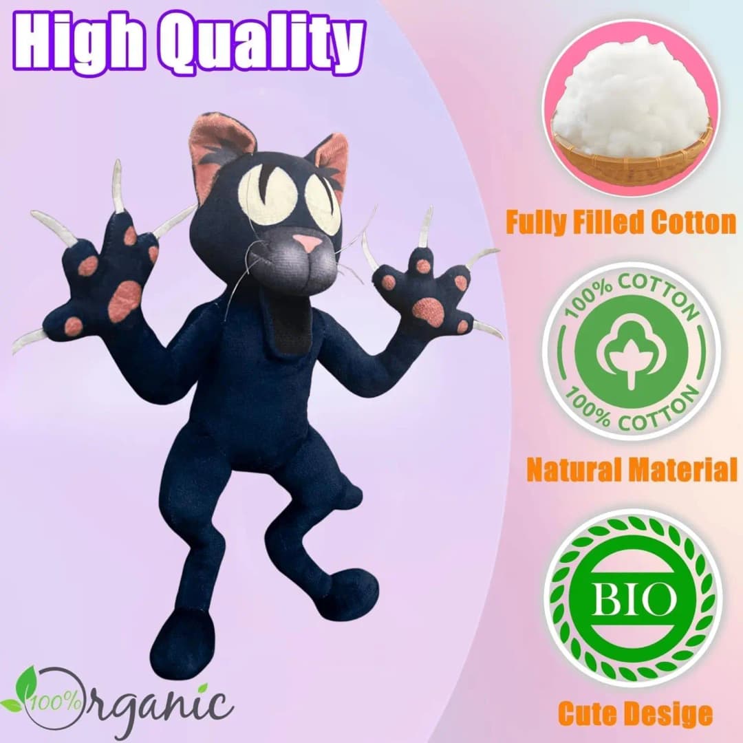 99 Nights in The Forest Cat Plush The Cat Monster Plushies Toys Soft Stuffed Animals Doll Birthday Gift  for Kids and Game Fans - 2