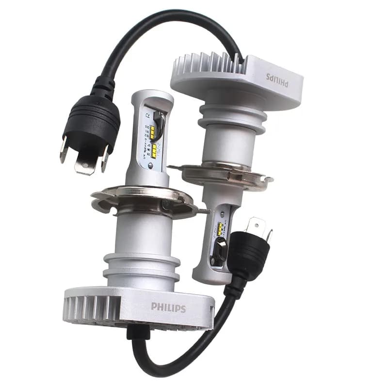 Philips LED H4 Ultinon LED 6000K Cool White Headlight +160% Bright Car Light Compact Design, Pair - 3