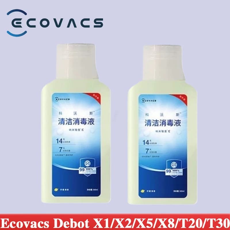 Original ECOVACS DEEBOT X5 OMNI / X5 PRO OMNI / X8 Pro Omni / T30 Pro Omni /T20 OMNI Floor Cleaning Solutions Liquid Accessories