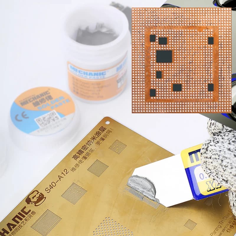 MECHANIC معجون لحام فلوكس 183℃ XGZ40 Sn63/Pb37 معجون قصدير لحام لإصلاح IC CPU BGA SMD أدوات إصلاح الهاتف المحمول - 6