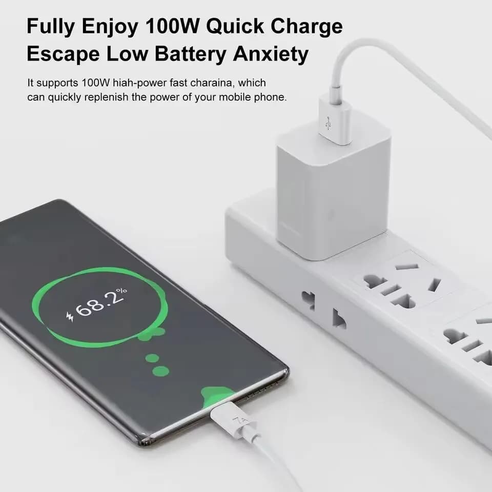 كابل شحن فائق السرعة 7A 100 واط Type C USB لهواتف Huawei P50 P40 كابل بيانات شحن سريع لهواتف Xiaomi Redmi POCO OPPO Realme OnePlus - 3