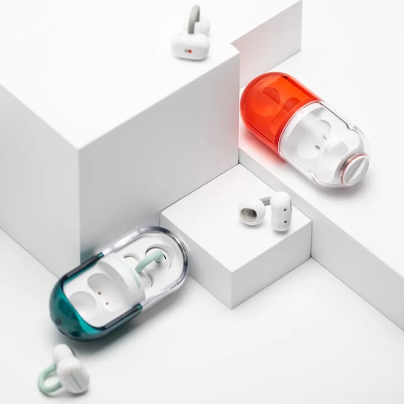 MOONDROP PILL OWS Open Ear Headphones Bluetooth 6.0 Hanging Earphones IPX4 Open Ear Clip Wireless Earbuds Built-in AI ENC Pill - 6