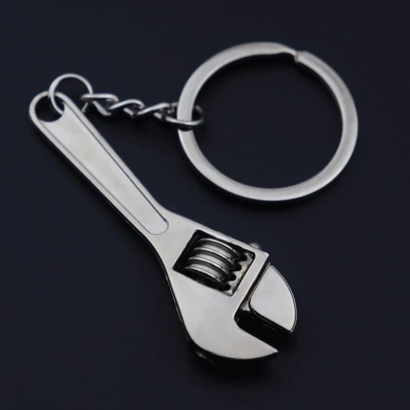 Mini Wrench Keychain Portable Car Metal Adjustable Universal Spanner For Bicycle Motorcycle Car Repairing Tools Men Special Gift - 5