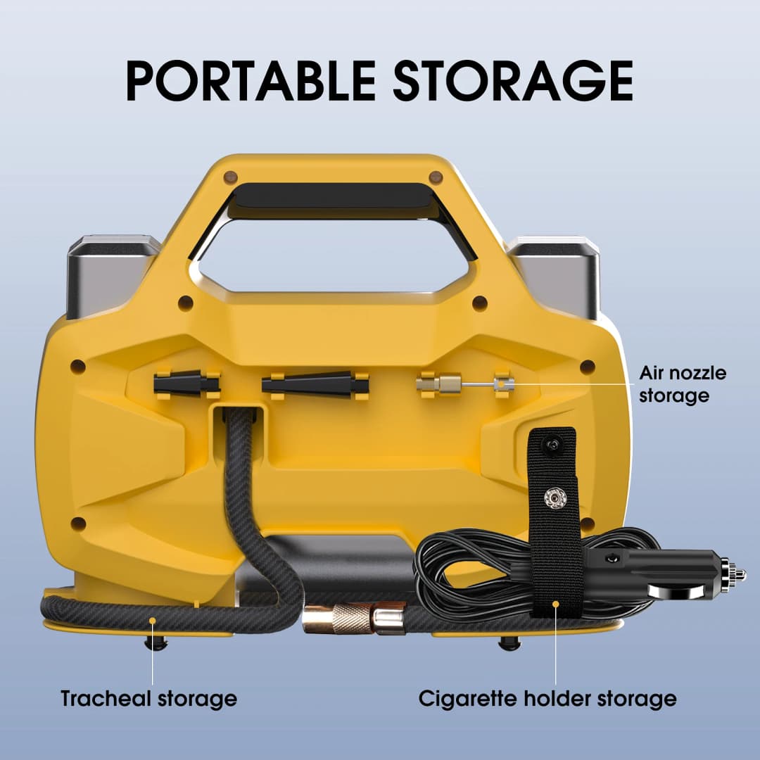 Carsun Double-Cylinder Powerful Wired Air Pump Suitable for Rv Off-Road Vehicle Mountain Off-Road Vehicle Lighting Speed Air Pump - 4