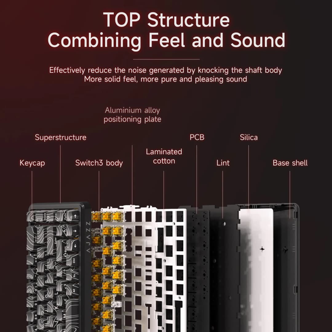 AJAZZ AK680 MAX لوحة المفاتيح الميكانيكية HE Hall Effect Switch 60% 8k/1K RGB السلكية/اللاسلكية الألعاب الزناد السريع لوحة المفاتيح المغناطيسية - 3