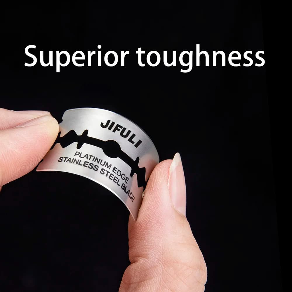 50 قطعة شفرات حلاقة كلاسيكية ذات حافة مزدوجة للرجال والنساء، إزالة الشعر، شفرات من الفولاذ المقاوم للصدأ - 2