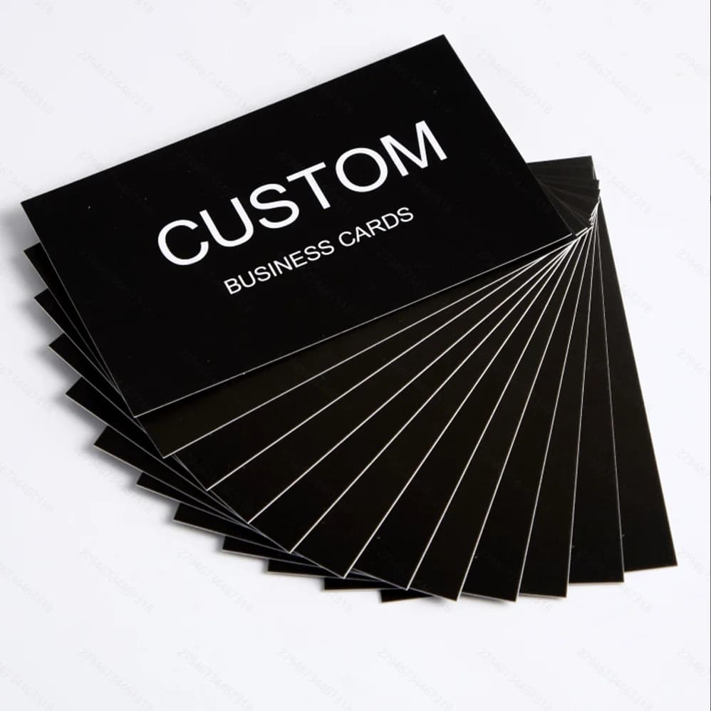 200/500/1000 قطعة بطاقات قابلة للتخصيص، بطاقات عمل مخصصة مع صندوق تخزين أكريليك، دعوات شكر مقاومة للماء - 5