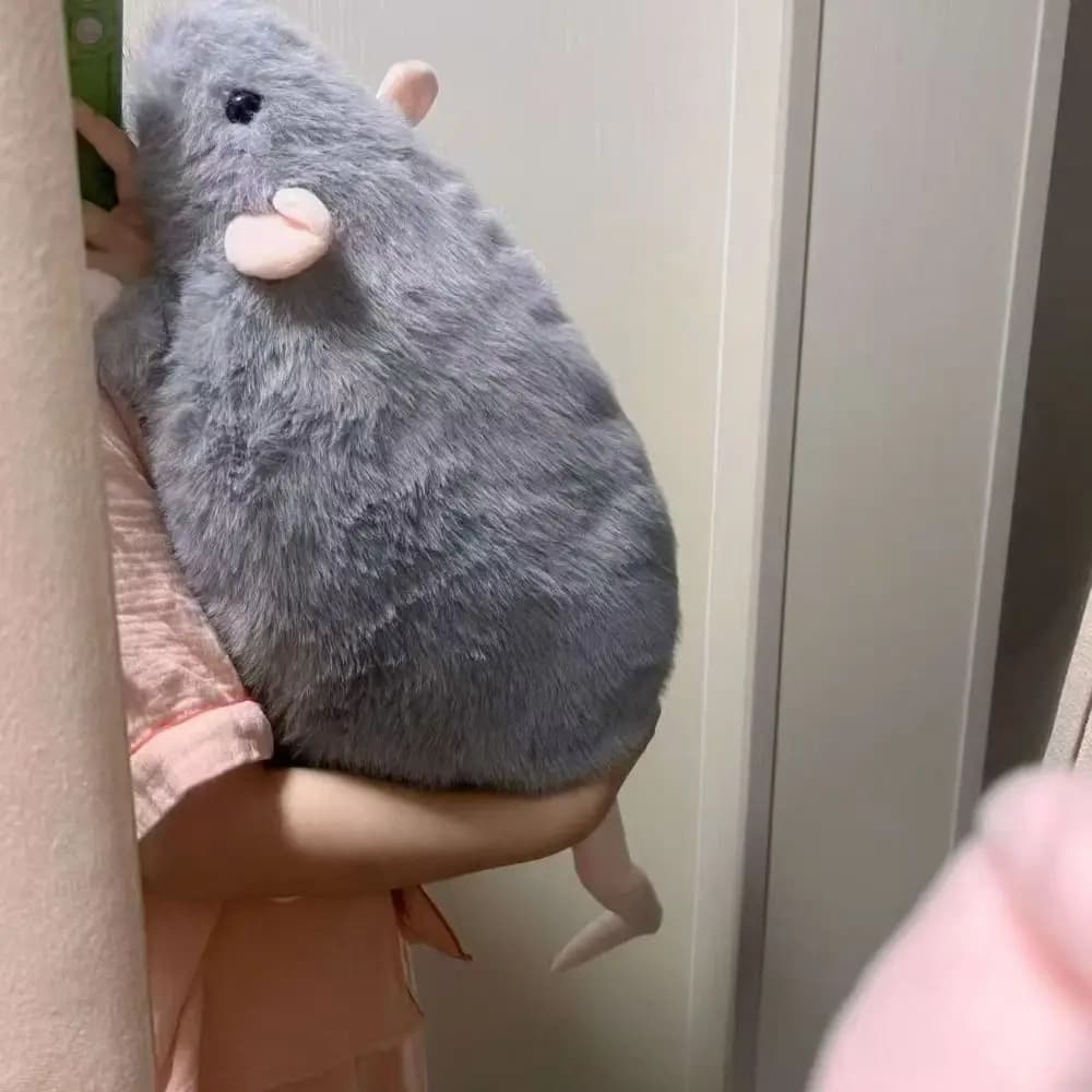 Cute 35/50cm Mouse Doll Plush Oversized Flower Branch Rat Doll Cartoon Soft Animal Figure Kids Gift Birthday - 2