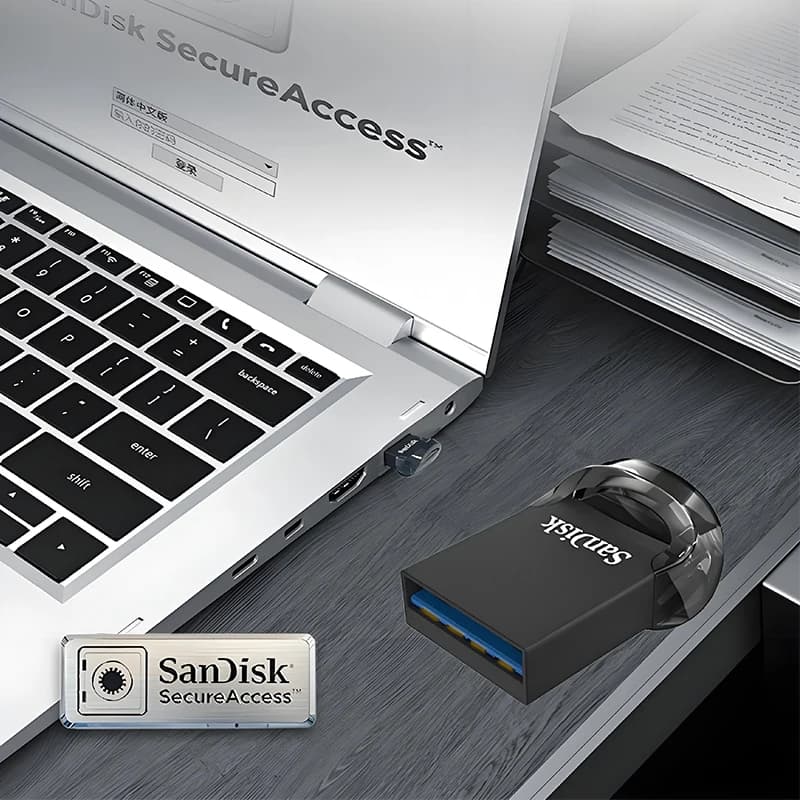 محرك أقراص فلاش Sandisk C430 بسرعة عالية تصل إلى 400 ميجابايت/ثانية مع RescuePRO ومحرك أقراص الإبهام Plug and Play بسعات 32 جيجابايت و64 جيجابايت و128 جيجابايت و256 جيجابايت و512 جيجابايت - 5