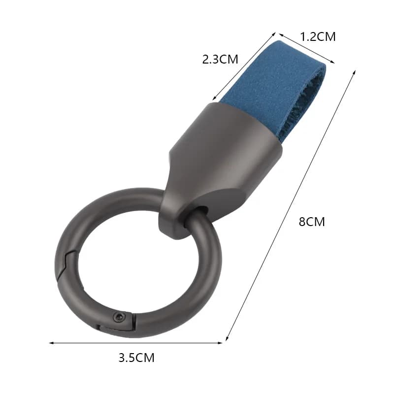 Luxury Men Women Key Chain Fashion Keychain Durable Leather for Car Key Ring Holder Horseshoe Buckle Gift Accessories Wholesale - 6