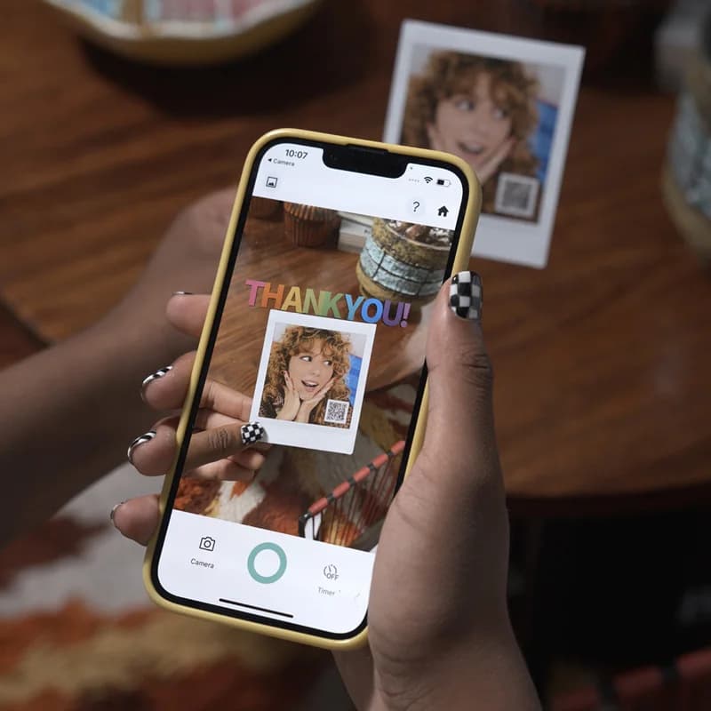 2025 طابعة صور أصلية من FUJIFILM INSTAX SQUARE LINK للهواتف الذكية بتقنية بلوتوث 4.2 باللون الأخضر الداكن والأبيض الرمادي - 4