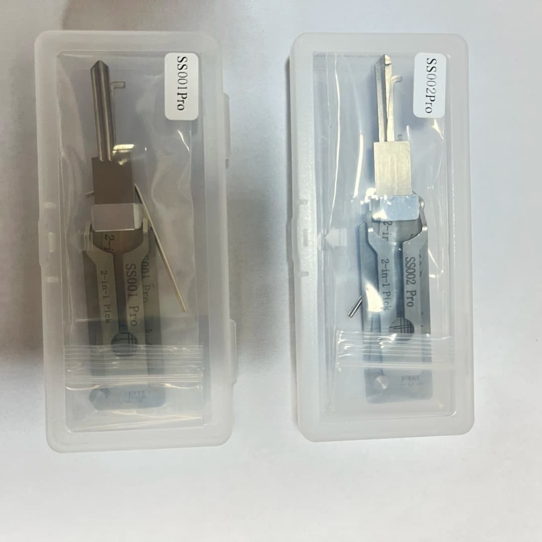 أدوات Lishi طرازات SC1 SC4 KW1 M1/M2 AM5 KW5 M1 MS2 SS001 PRO SS002 PRO أدوات فتح أقفال 2 في 1 - 2
