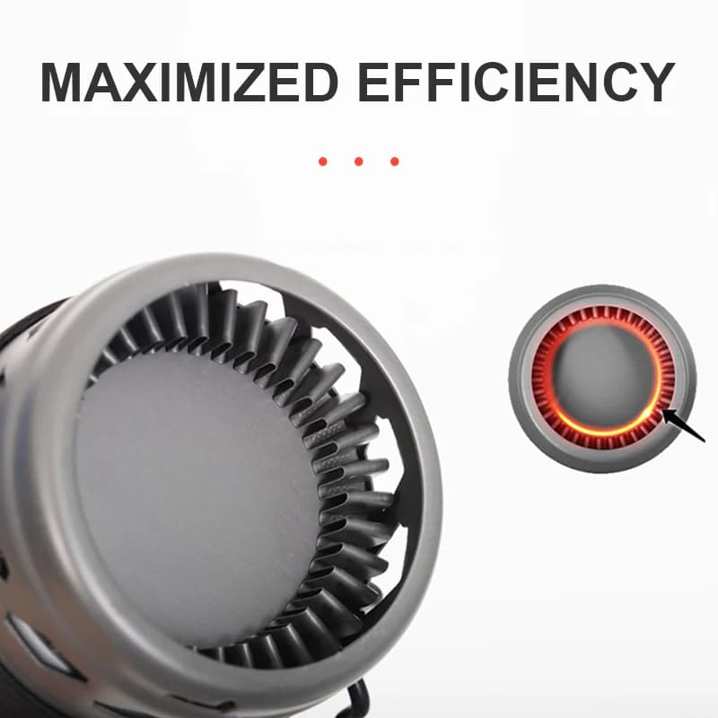 نظام موقد تخييم محمول 0.9L، شعلات طهي خارجية تعمل بالبروبان للتنزه والشاطئ والنزهات الطويلة والاستخدام الطارئ - 4