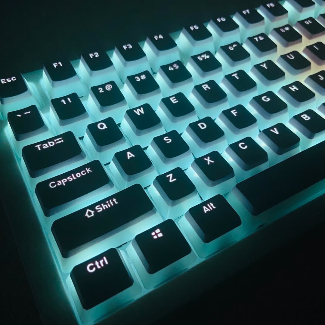 أغطية مفاتيح بودنج شفافة من مادة PBT مخصصة للوحات مفاتيح الألعاب ولوحات المفاتيح الميكانيكية المخصصة 68 75 80 95 108 - 2