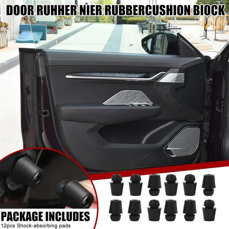 4-20Pcs Car Door Bumper Guards Door Pad Absorber Universal Car Door Slam Stopper Sticker Rubber Buffer Blocks Car Accessories - 4