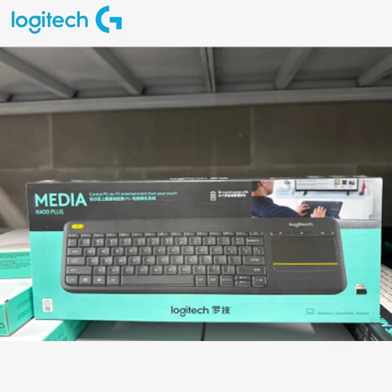 Logitech K400Plus Wireless Keyboard Touch Android Smart TV Computer Laptop Office Keyboard Touch Panel Wireless Touch Keyboard B - 6