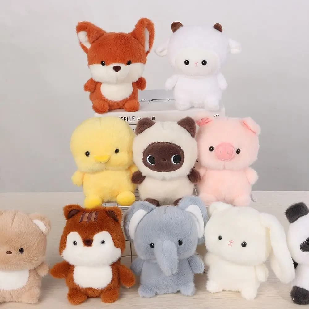 لطيف 16 سنتيمتر أفخم رفيق دمية أفخم الفيل محشوة الحيوان وسادة كابيبارا سوبر لينة الحيوان ألعاب من نسيج مخملي مكتب