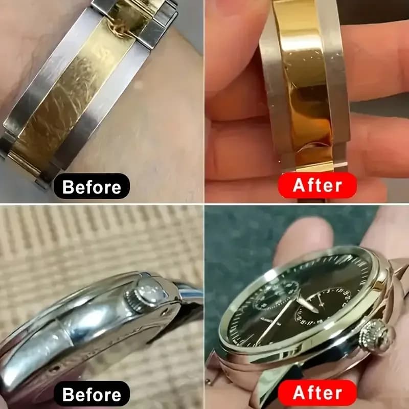 Instant Watch Polishing Paste-Metal Frame Renewal Cream,Strap and Screen Scratch Repair,Metal Jewelry Repair,Repair Tools & Kits - 5