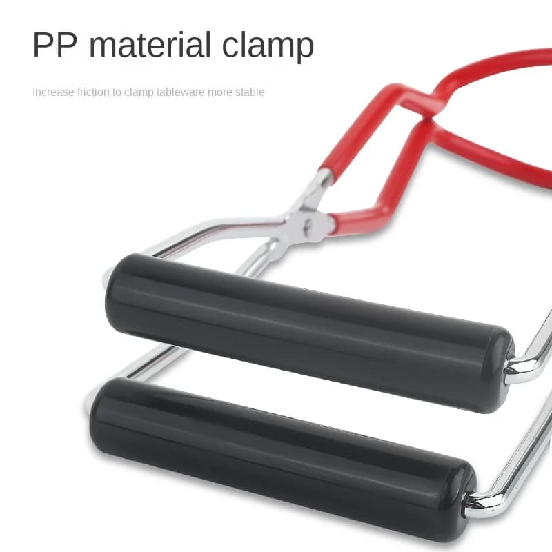 كماشة معلبة من الشركة المصنعة، كماشة رفع معلبة مقاومة للحرارة ومضادة للانزلاق، رافع معلب، رافع جرة التعليب - 3