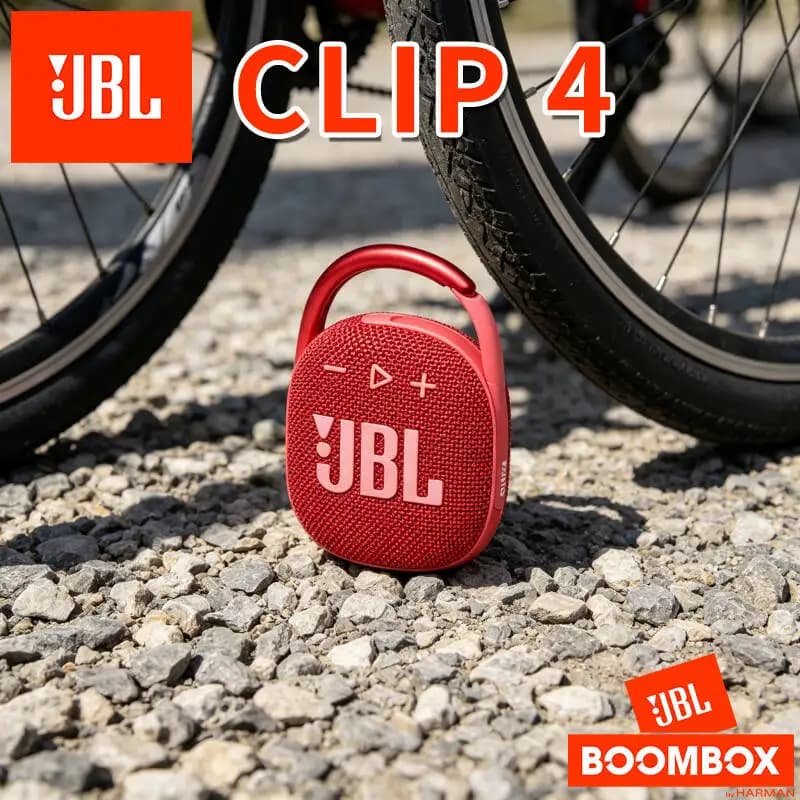 سماعة JBL Clip 4 الأصلية بضبط احترافي وجودة صوت نقية وثابتة للاستخدام الخارجي