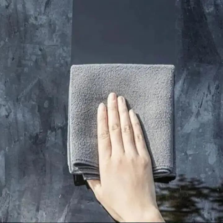 منشفة تنظيف سيارة 500GSM، مزدوجة الوجه من المخمل المرجاني، منشفة غسيل سيارات، قماش تجفيف عالي الامتصاص - 5