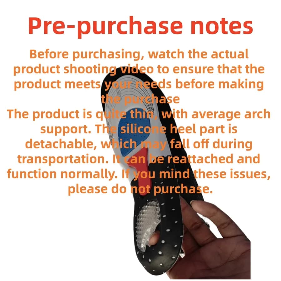 1Pair Orthopedic Insoles Memory Foam Cushion Gel Insole Silicone Arch Support Pads Sport Shoe Pad Soft Running Insert - 2