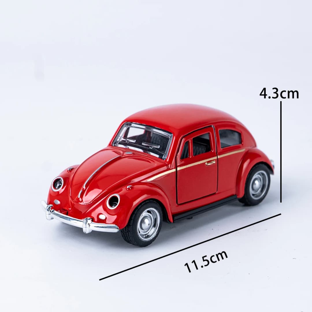 Classic 1: 36 Turn Alloy Double Door Retro Beetle Cars Model Boys' And Children's Birthday Toys Gifts Mini Vehicle Ornaments - 6