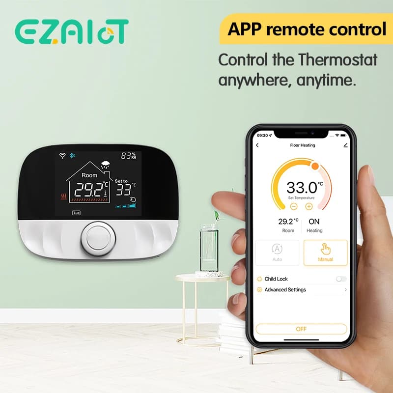 Tuya Smart Home Wifi Heating Thermostat  Wireless Floor Heater Water Gas Boiler Smart Life Temperature Controller Alexa Google - 3