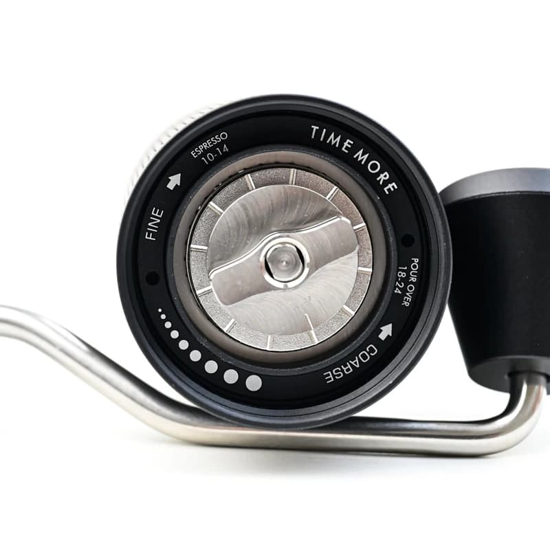 مطحنة قهوة يدوية TIMEMORE Chestnut C2S، ترقية جديدة بجسم معدني متكامل، مطحنة يدوية محمولة مثالية للسفر والتخييم - 6