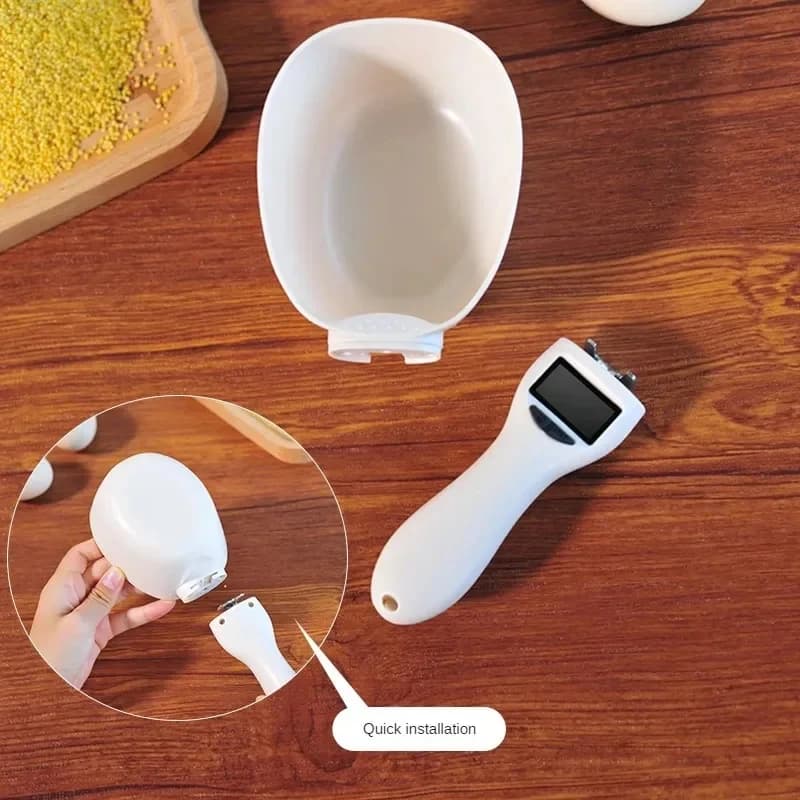 Pet Food Measuring Scoop Electronic Dog Cat Food Measuring Cup Digital Spoon Scale Kitchen Food Scale with LED Display - 3