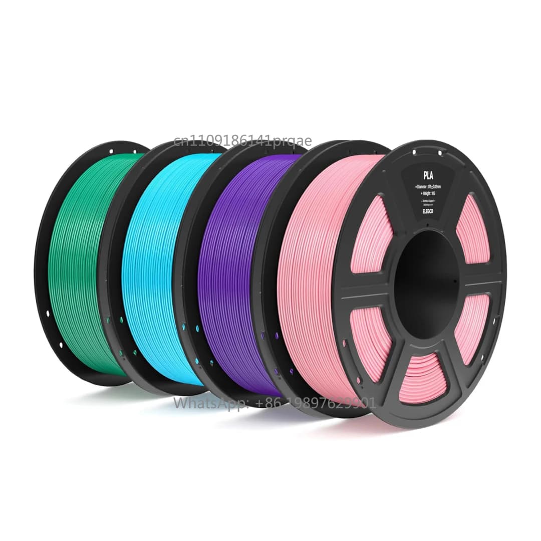 2026 ELEGOO خيط PLA بطول 1.75 مم لطابعة ثلاثية الأبعاد دقة أبعاد +/- 0.02 مم، خيط PLA لطابعة ثلاثية الأبعاد