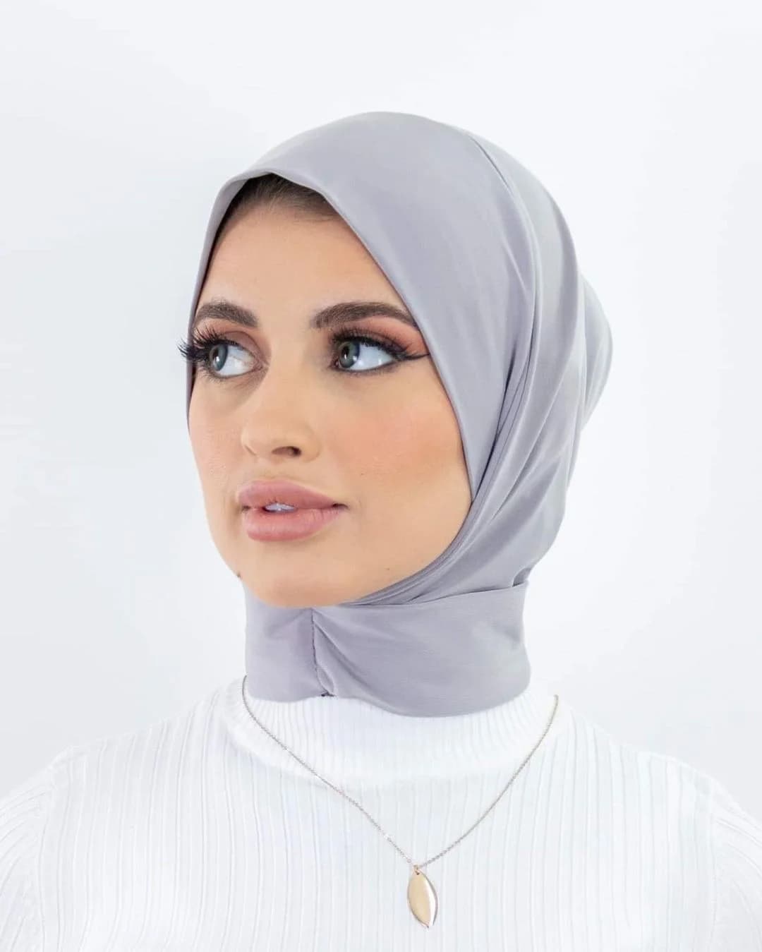 Ready To Wear Full Cover Inner Instant Hijab Premium Quality Jersey Scarf With Tie Back Buttons Muslim Women Turban Caps - 4