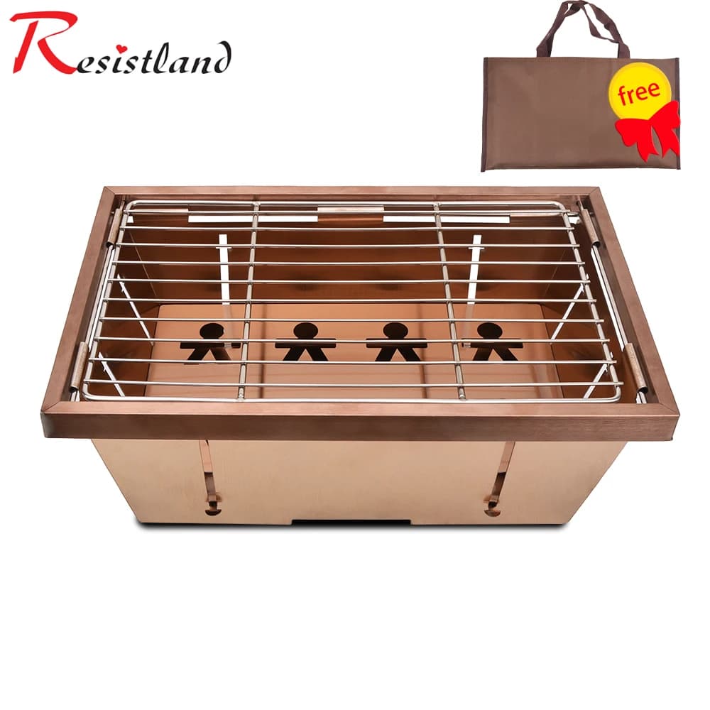 طاولة تخييم قابلة للطي مع موقد غاز محمول، خفيفة الوزن، مثالية للشواء والنزهات والصيد - 6